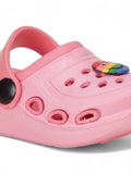Smily Applique Anti-Slip Clogs - Pink