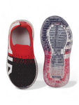 Sports Slip On Shoes With Led Light - Red