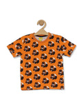 Animal Print Boys Set - Orange