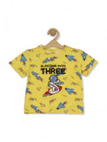 Space Print Boys Set - Yellow