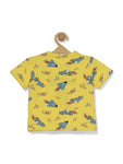 Space Print Boys Set - Yellow