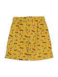 Car Print Boys Set - Mustard