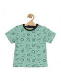 Space Print Boys Set - Green