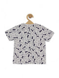 Chess Print Boys Set - Grey