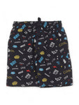 Rock Print Boys Set - Navy Blue