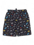 Rock Print Boys Set - Navy Blue