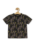 Nyc Print Boys Set - Dark Grey