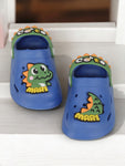 Cartoon Applique Anti-Slip Clogs - Navy Blue