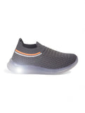 Unisex Casual Slip On Shoes With Led Light - Dark Grey