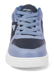 Ankle High Casual Shoes With Laces - Navy Blue