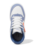 Ankle High Casual Shoes With Laces - Blue