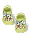 Dog Applique Anti-Slip Clogs - Green