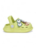 Dog Applique Anti-Slip Clogs - Green