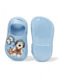 Dog Applique Anti-Slip Clogs - Blue