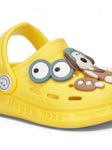 Dog Applique Anti-Slip Clogs - Yellow