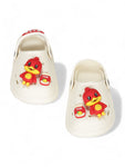 Duck Applique Anti-Slip Clogs - Cream