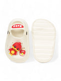 Duck Applique Anti-Slip Clogs - Cream