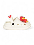 Duck Applique Anti-Slip Clogs - Cream