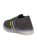 Casual Slip On Shoes With Led Light - Grey