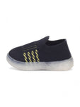 Casual Slip On Shoes With Led Light - Navy Blue