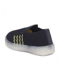 Casual Slip On Shoes With Led Light - Navy Blue