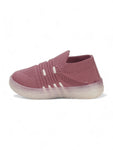 Casual Slip On Shoes With Led Light - Mauve