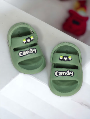 Candy Applique Anti-Slip Sandals - Green