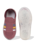 Casual Slip On Shoes With Led Light - Mauve