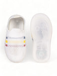 Casual Slip On Shoes With Led Light - White