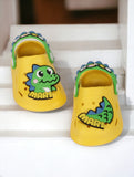 Cartoon Applique Anti-Slip Clogs - Yellow