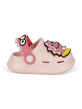 Cartoon Applique Anti-Slip Clogs - Pink