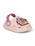 Cartoon Applique Anti-Slip Clogs - Pink