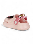 Cartoon Applique Anti-Slip Clogs - Pink