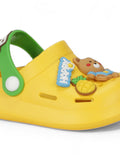 Bear Applique Anti-Slip Clogs - Yellow