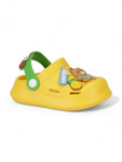 Bear Applique Anti-Slip Clogs - Yellow