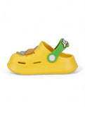 Bear Applique Anti-Slip Clogs - Yellow