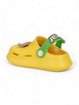 Bear Applique Anti-Slip Clogs - Yellow