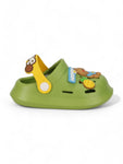 Bear Applique Anti-Slip Clogs - Green