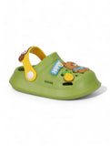 Bear Applique Anti-Slip Clogs - Green