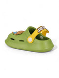 Bear Applique Anti-Slip Clogs - Green