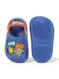 Bear Applique Anti-Slip Clogs - Navy Blue