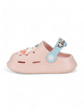 Bear Applique Anti-Slip Clogs - Pink