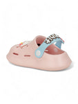 Bear Applique Anti-Slip Clogs - Pink