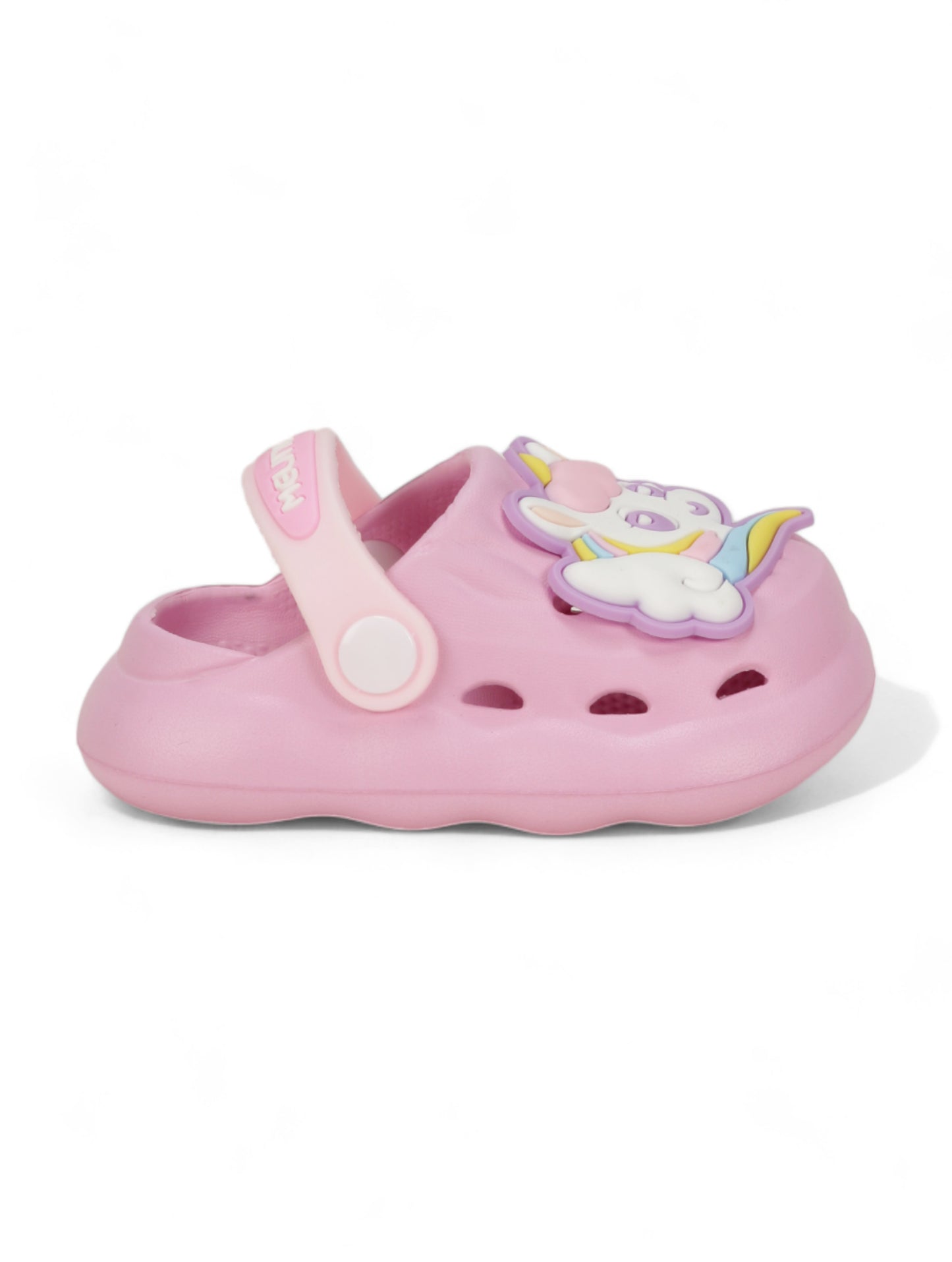 Unicorn Applique Anti-Slip Clogs - Deep Pink