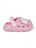 Unicorn Applique Anti-Slip Clogs - Deep Pink
