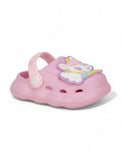 Unicorn Applique Anti-Slip Clogs - Deep Pink