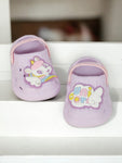 Unicorn Applique Anti-Slip Clogs - Mauve