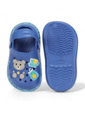 Bear Applique Anti-Slip Clogs - Navy Blue