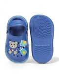 Bear Applique Anti-Slip Clogs - Navy Blue