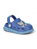 Bear Applique Anti-Slip Clogs - Navy Blue